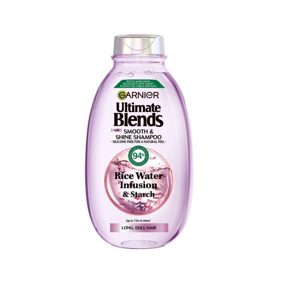 Garnier Ultimate Blends Smooth & Shine Rice Water Shampoo 250ml ...