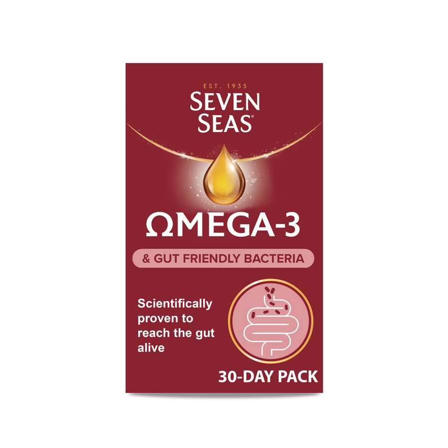


      
      
      

   

    
 Seven Seas Omega-3 & Gut Friendly Bacteria (30 Day Pack) - Price