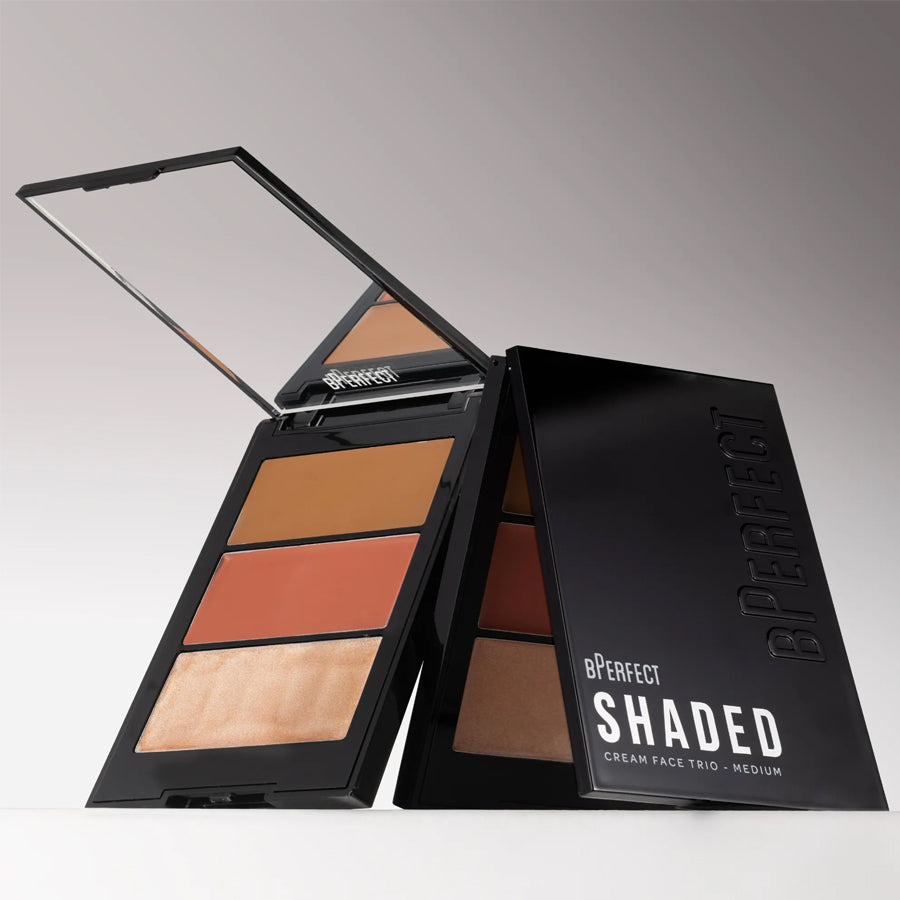 BPerfect Cosmetics Shaded Cream Face Trio Palette (Various Shades) 97g