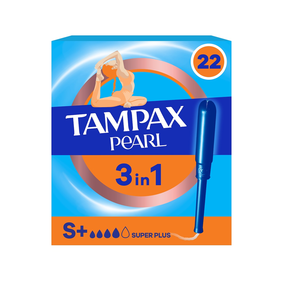 


      
      
      

   

    
 Tampax Pearl 3-in-1 Super Plus Tampons (22 Pack) - Price