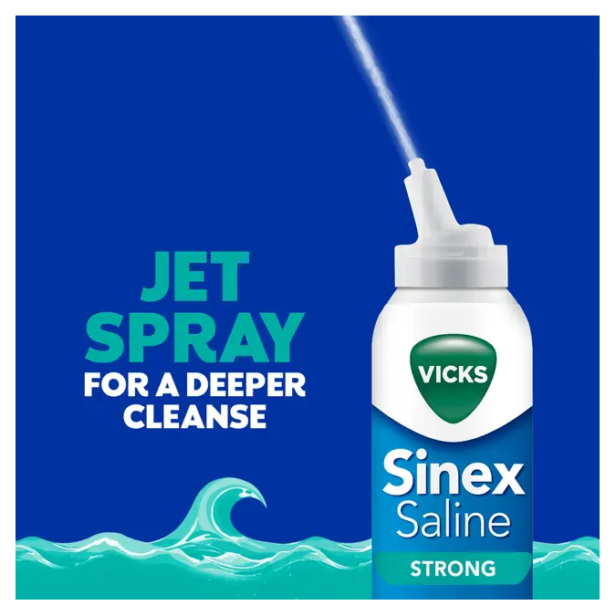 Vicks Sinex Saline Strong Power Spray 120ml