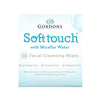 Soft Touch Facial Cleansing Wipes: Micellar Water (30 Wipes)