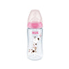 NUK First Choice+ No Colic Silicone Bottle (0-6 Months) 300ml (Design May Vary)