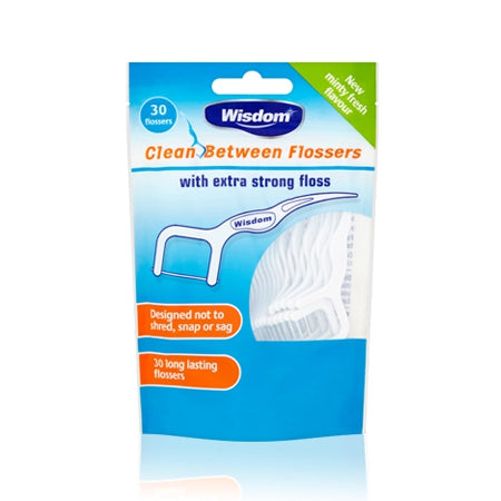 Wisdom Clean Between Flossers (30 Pack) | Gordons Direct – Gordons Direct